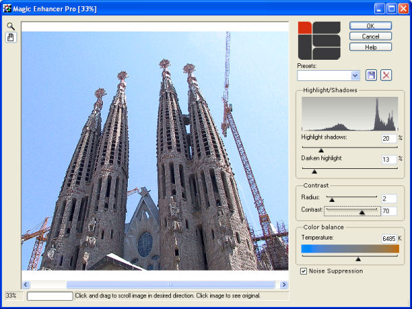 ImageSkill Magic Enhancer Pro GUI